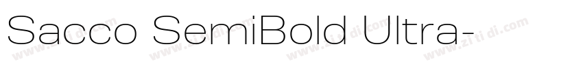 Sacco SemiBold Ultra字体转换